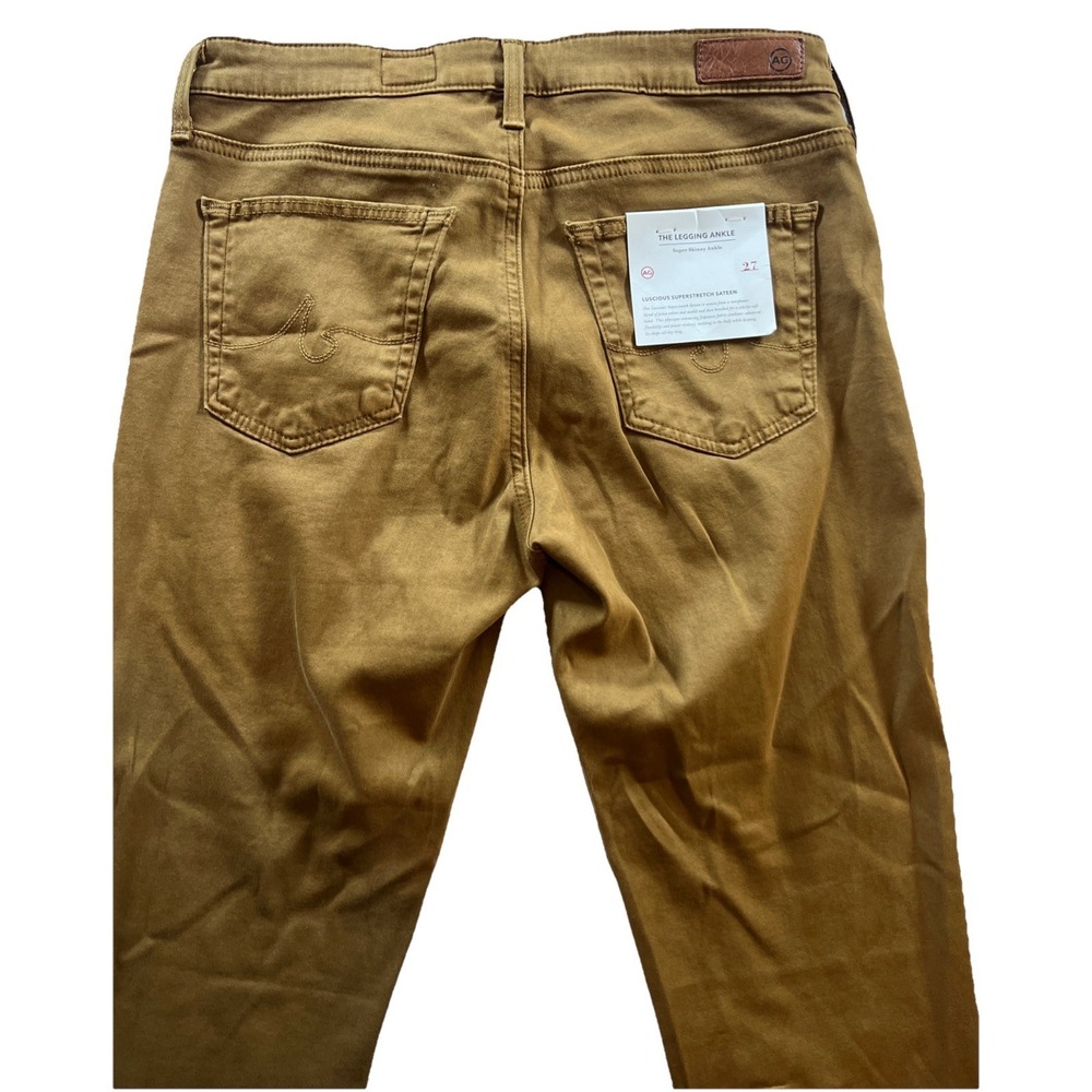 AG Adriano Goldschmied Womens Pants Brown 27 Luscious Super Stretch Sateen Prima